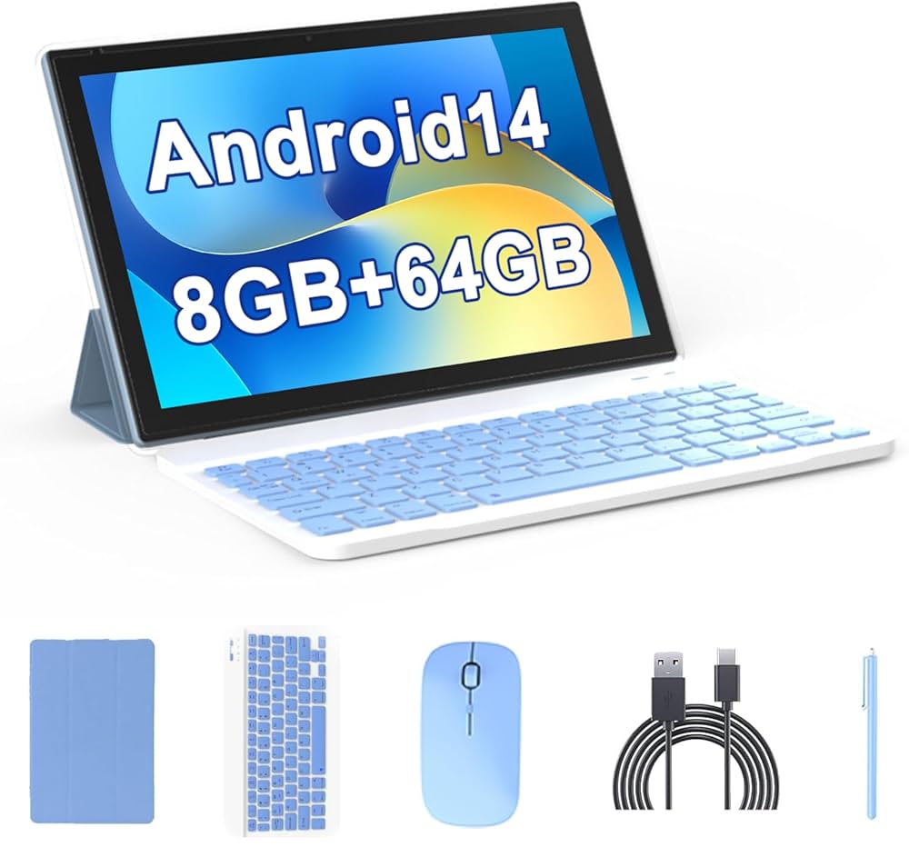 Android 14 10インチタブレット 8GB RAM 64GB ROM 10 inch Android 14 Tablet, 8GB RAM+64GB ROM/ 1TB Expend